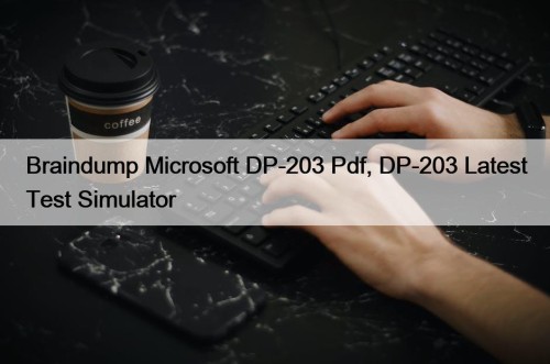 Braindump Microsoft DP-203 Pdf, DP-203 Latest Test Simulator